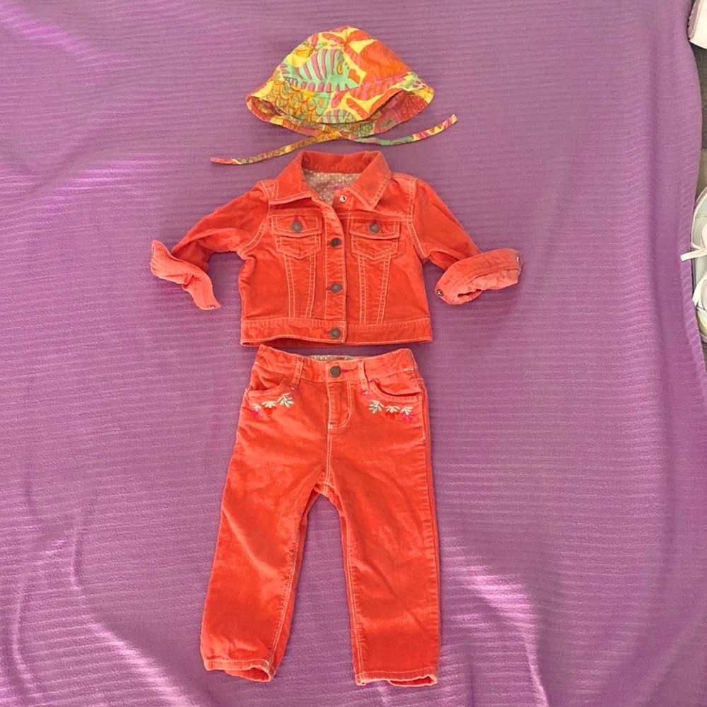 🎉HOST PICK 🎉 vintage Girls OshKosh B’gosh matching corduroy set
